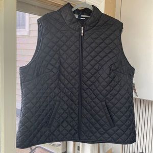 NWT Karen Scott black lightweight vest size 3X
